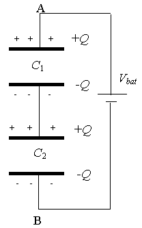 two capacitors in series