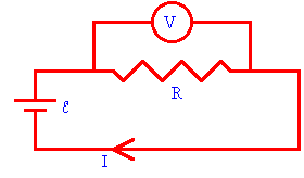 a voltmeter in a circuit